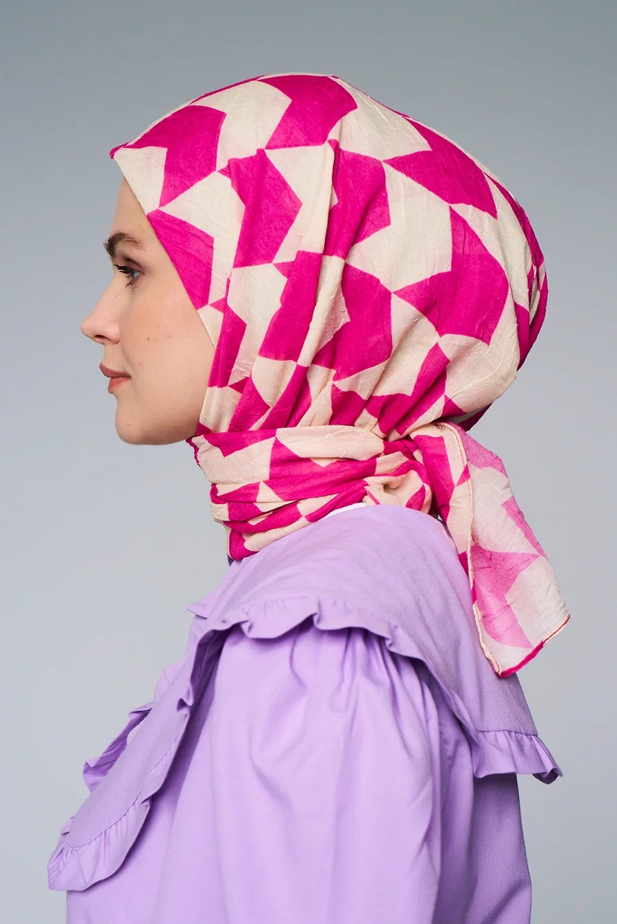 Foulard Flèche - Fuchsia