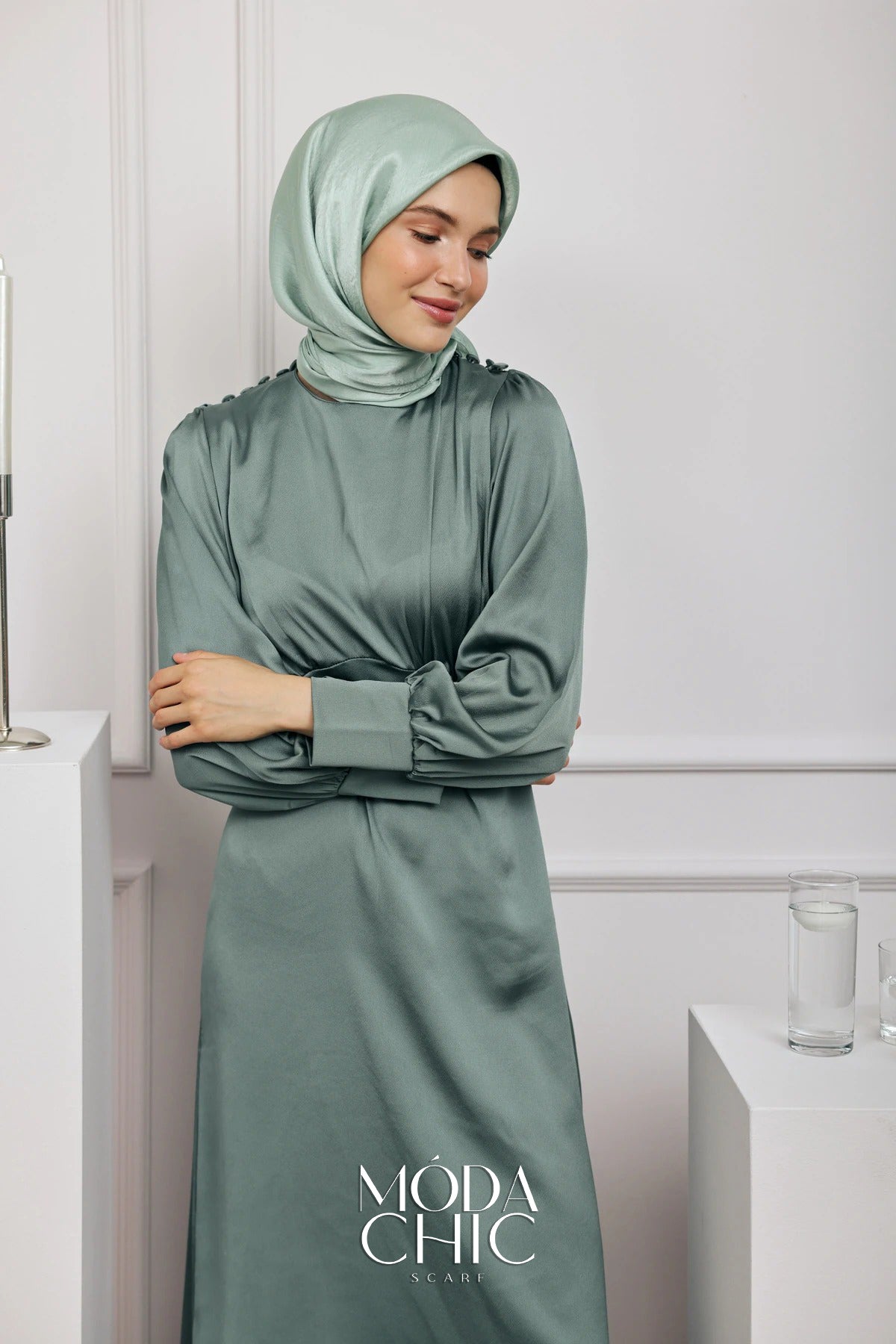 Châle Janjan - Vert D'eau