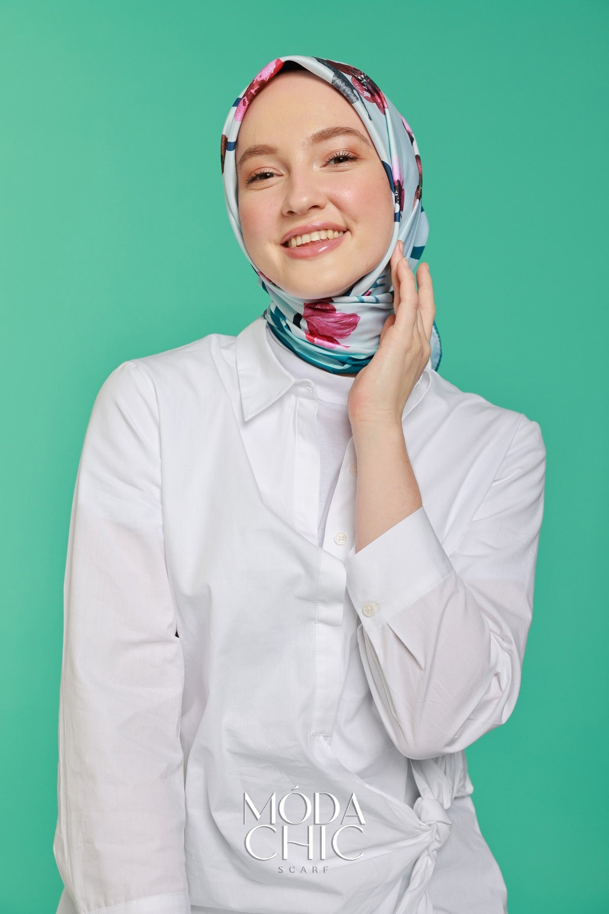 Foulard en sergé Linéaire - Huile