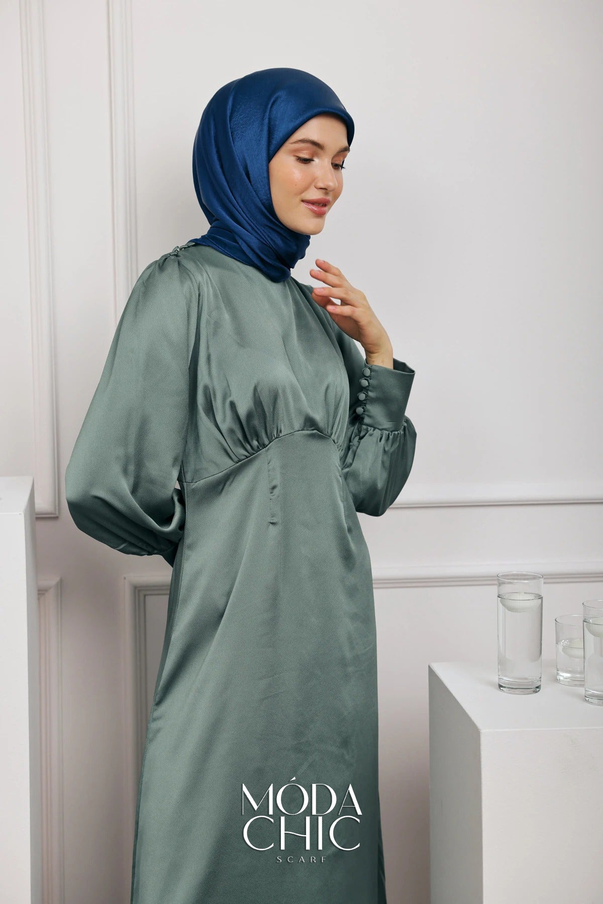 Châle Janjan - Bleu Nuit