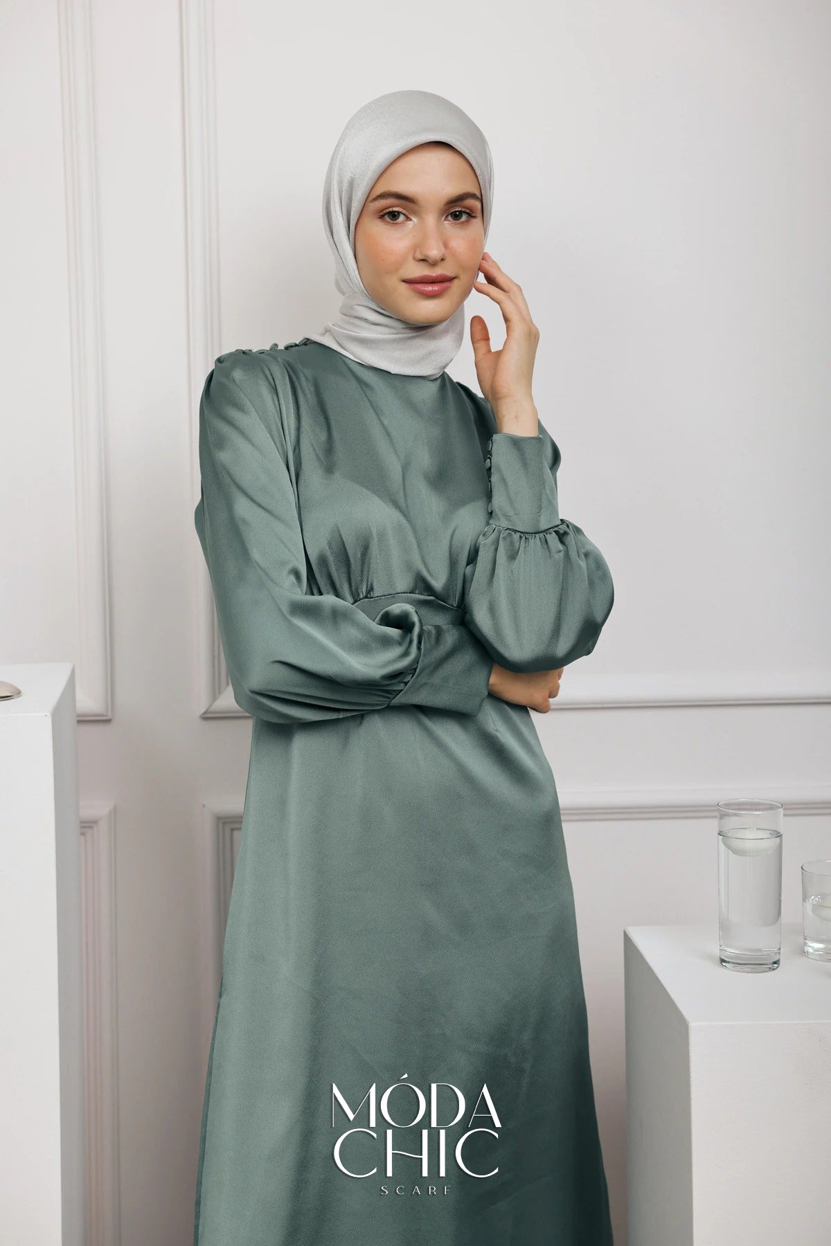 Châle Janjan - Gris Clair