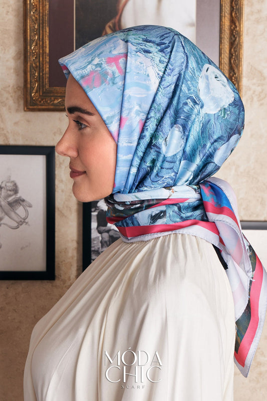 Foulard en sergé Field - Gris