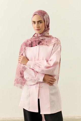 Châle Tencel Flow Glow - Marsala — vue 2