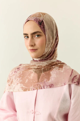 Châle Tencel Flow Glow - Marsala Vison — vue 1