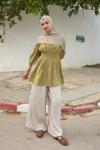 Châle Tencel Flow - Beige Antique — vue 1