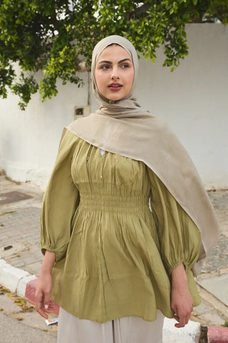 Châle Tencel Flow - Beige Antique — vue 3