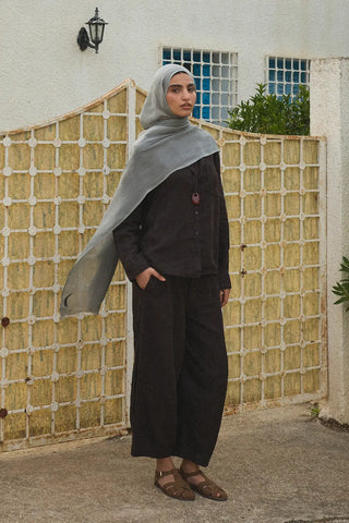 Châle Tencel Flow - Gris — vue 1