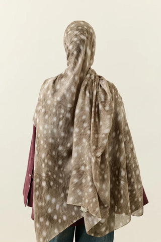 Châle Vio Light Melanj Bambi - Gris Cendré — vue 2